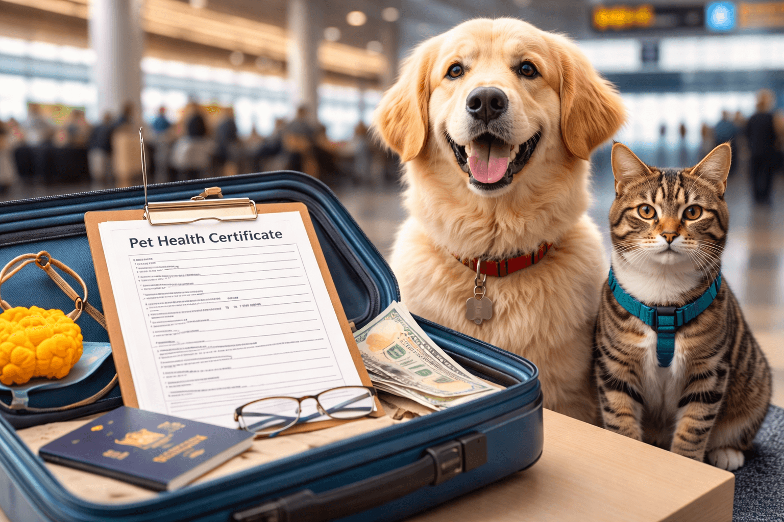 health certificate for pet travel cost
